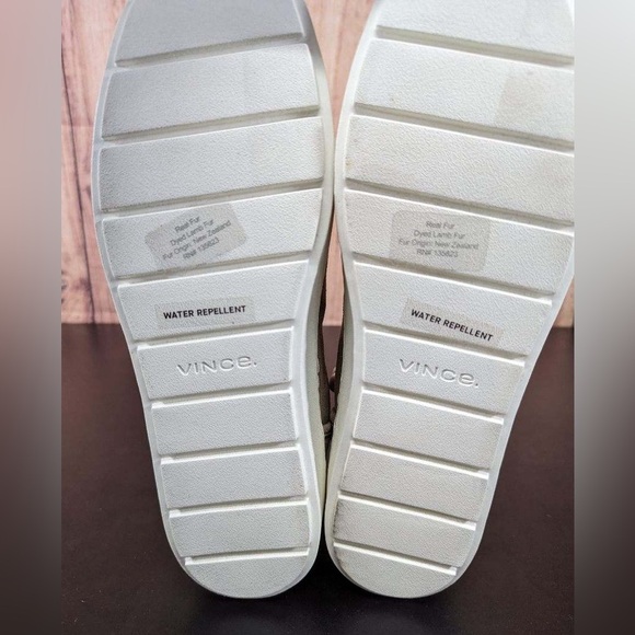 Vince Warren Suede High Top Slip-On Sneakers/Boots, Tan-Sz 9M lamb fur - Picture 6 of 8